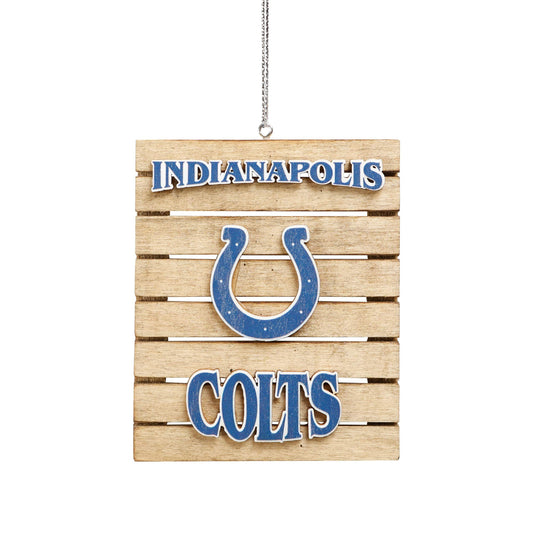 Indianapolis Colts NFL Wood Pallet Sign Ornament
